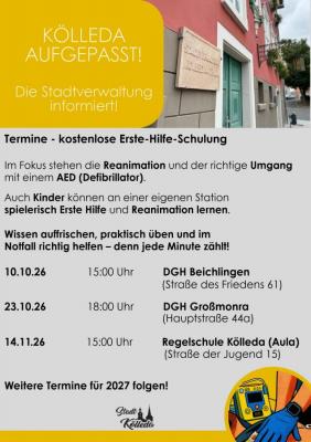 kostenlose Erste-Hilfe-Schulung 